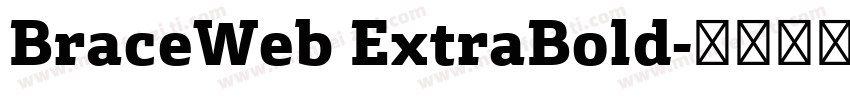 BraceWeb ExtraBold字体转换